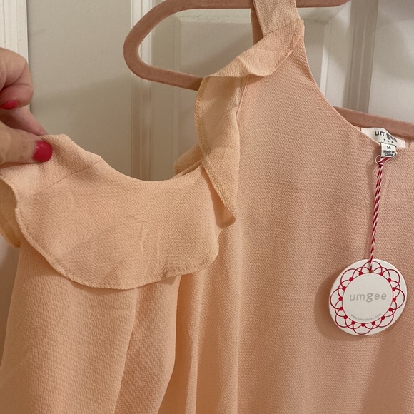 Umgee Cold Shoulder Ruffled Blouse - Picture 3 of 3